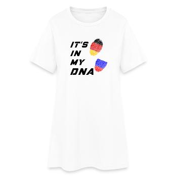 C'est dans mon ADN l'Allemagne et la Russie - Robe T-shirt Femme - blanc - Devant