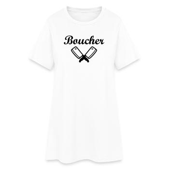 Boucher - Robe T-shirt Femme - blanc - Devant
