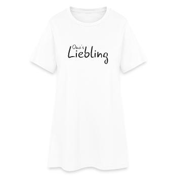 Omas Liebling - Frauen T-Shirt-Kleid - Weiß - Vorne