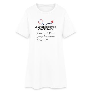 Doctor doctor specialist assistant doctor funny saying - Women’s T-Shirt Dress - white - Front