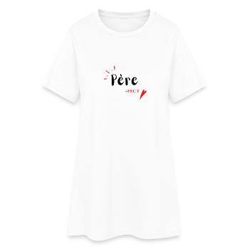 Père-fect tshirt marrant avec citation drôle pour - Robe T-shirt Femme - blanc - Devant