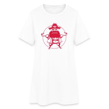 Pur pirate - Robe T-shirt Femme - blanc - Devant