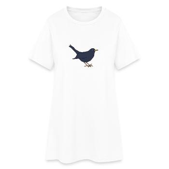 Blackbird *** vide - Robe T-shirt Femme - blanc - Devant