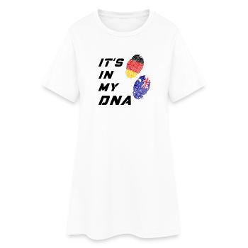 Dans mon ADN Allemagne et Australie / présent - Robe T-shirt Femme - blanc - Devant