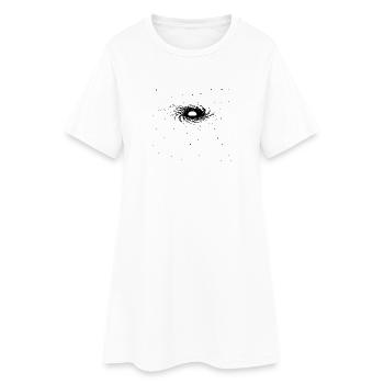 Black Loch Galaxies Univers - Robe T-shirt Femme - blanc - Devant