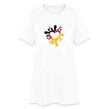L'Allemagne aime - Robe T-shirt Femme - blanc - Devant