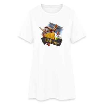Level 70+ RPG Items Gamer Loot Design - Women’s T-Shirt Dress - white - Front