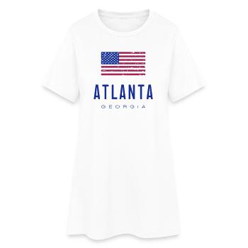 Atlanta /// Géorgie - Robe T-shirt Femme - blanc - Devant