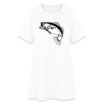 Logo transparent de poisson pour pêcheur - Robe T-shirt Femme - blanc - Devant