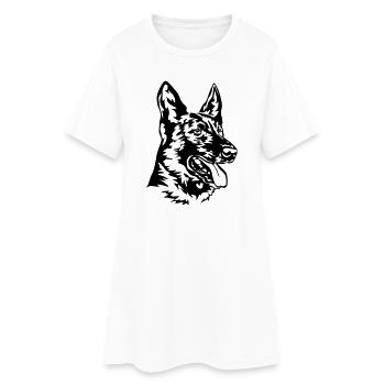 Hollandse Herdershond - Women’s T-Shirt Dress - white - Front