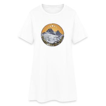St Anton | Arlberg | Austria - Frauen T-Shirt-Kleid - Weiß - Vorne