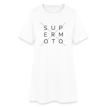 supermoto bikes motorrad symbol motocycle Logo - Frauen T-Shirt-Kleid - Weiß - Vorne