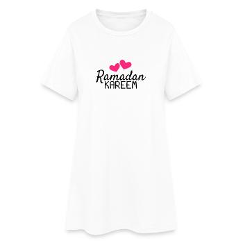Ramadan Kareem Fest Liebe Ramadan - Frauen T-Shirt-Kleid - Weiß - Vorne