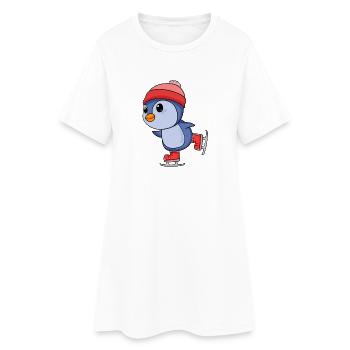 Skating - Women’s T-Shirt Dress - white - Front