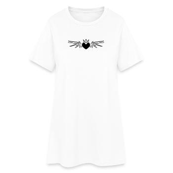Coeur Ange aile ange - Robe T-shirt Femme - blanc - Devant