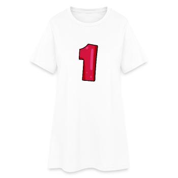 1 - Robe T-shirt Femme - blanc - Devant