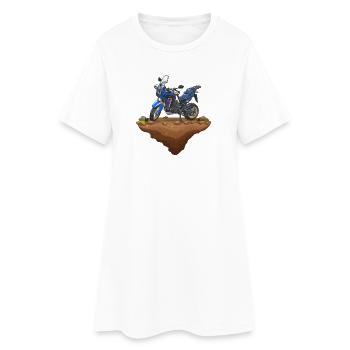 Africa Twin Enduro | Earth ) Blue - Women’s T-Shirt Dress - white - Front