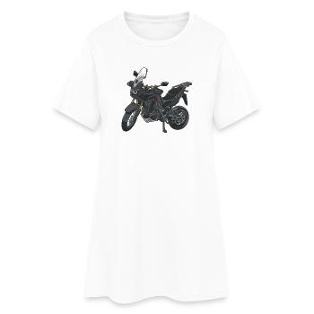 Africa Twin Enduro - solo black - Women’s T-Shirt Dress - white - Front