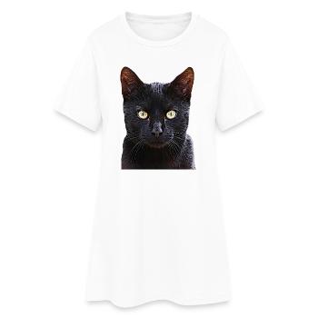 Chat chat cat cats - Robe T-shirt Femme - blanc - Devant