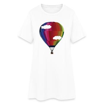 Ballon - un morceau de liberté. - Robe T-shirt Femme - blanc - Devant