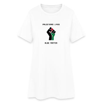 Les vies palestiniennes comptent ! Palestine libre - Robe T-shirt Femme - blanc - Devant