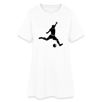 Illustration d’icône de sport de tir de joueur de football - Robe T-shirt Femme - blanc - Devant