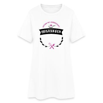 koch sternekoch individualisierbar geschenk bester - Frauen T-Shirt-Kleid - Weiß - Vorne