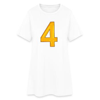 4 - Robe T-shirt Femme - blanc - Devant