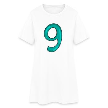 9 - Robe T-shirt Femme - blanc - Devant