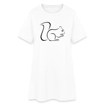 squirrel - Women’s T-Shirt Dress - white - Front