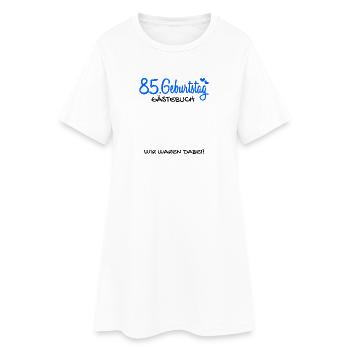 85 Geburtstag Gästebuch - 85 Jahre Geschenk - Frauen T-Shirt-Kleid - Weiß - Vorne