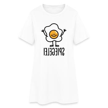 Spiegelei Spiegelbild Keto Ketogen Keton Ei Diät - Frauen T-Shirt-Kleid - Weiß - Vorne