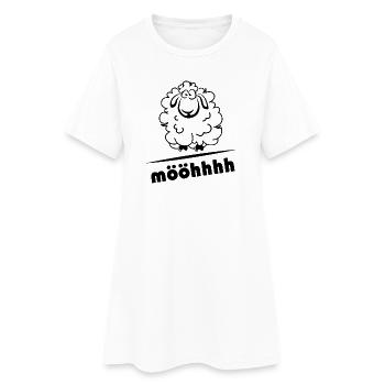 Schaf Schafe comic cartoon Tiere Logo icon Symbol - Frauen T-Shirt-Kleid - Weiß - Vorne