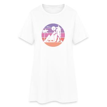 Silhouette Mythique - Anubis - Robe T-shirt Femme - blanc - Devant