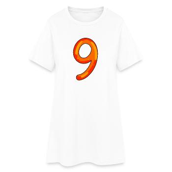 9 - Robe T-shirt Femme - blanc - Devant
