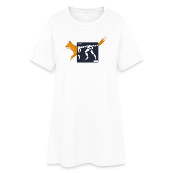 Radio of a Cat Humor Cat Manip Radio Radiology - Women’s T-Shirt Dress - white - Front