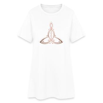 Symbole de la maternité celtique Mère avec quatre enfants - Robe T-shirt Femme - blanc - Devant