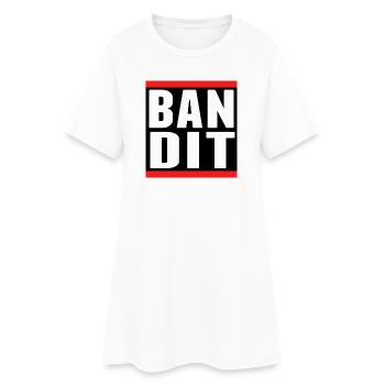 bandit dieb crime criminal aufkleber hooligan gang - Frauen T-Shirt-Kleid - Weiß - Vorne