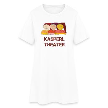 Kasperltheater lustig - Frauen T-Shirt-Kleid - Weiß - Vorne