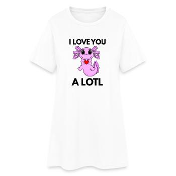Axolotl - Robe T-shirt Femme - blanc - Devant