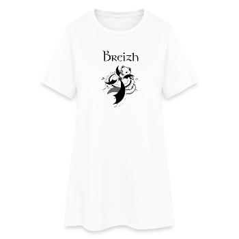 Breizh | - Frauen T-Shirt-Kleid - Weiß - Vorne