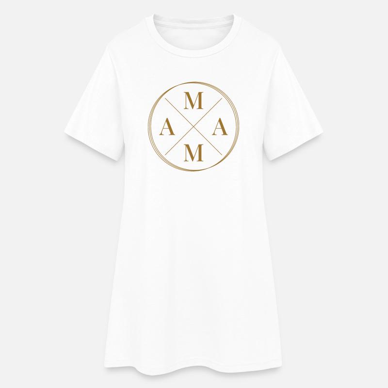 Mama Mutter Muttertag - Frauen T-Shirt-Kleid - Weiß