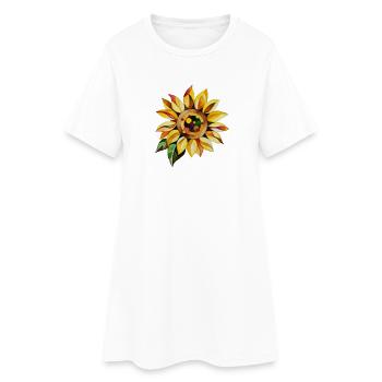 Tournesol - Robe T-shirt Femme - blanc - Devant