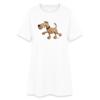 Irish Terrier Dog I Dog breed - Women’s T-Shirt Dress - white - Front