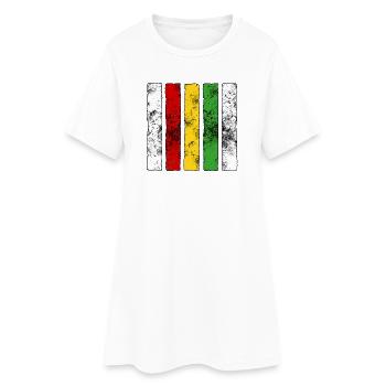 Reggae Sign - Women’s T-Shirt Dress - white - Front