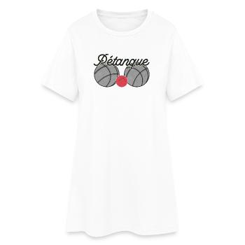 Boules de boules pour bouler avec pétanque de boules boules - Robe T-shirt Femme - blanc - Devant