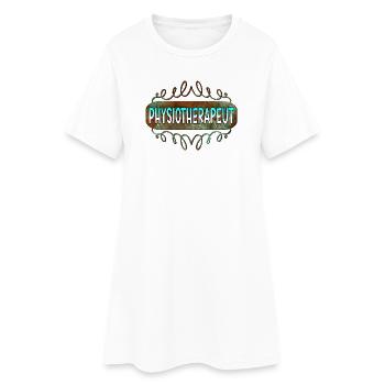 Physiotherapeut - Frauen T-Shirt-Kleid - Weiß - Vorne