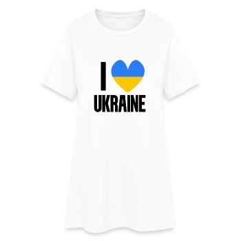 Ukraine - Women’s T-Shirt Dress - white - Front
