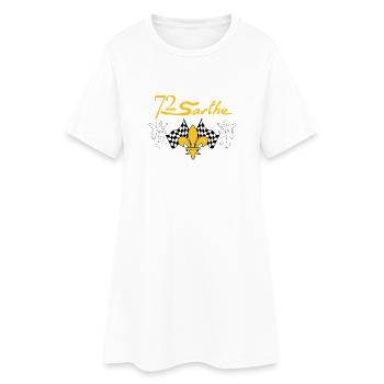 Sarthe - Women’s T-Shirt Dress - white - Front