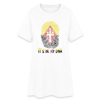 t-shirt drapeau de Best Nederland c’est dans mon ADN - Robe T-shirt Femme - blanc - Devant